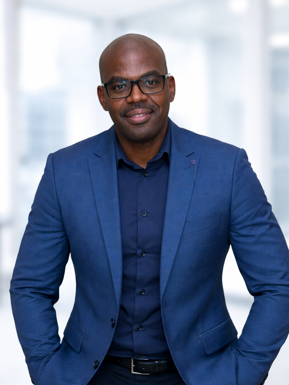 Hanley Nyathi, founder of Hanley Tech, in business attire
